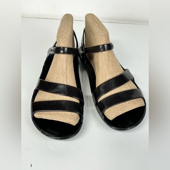 MELISSA Black strappy rubber sandals size 38. - Picture 5 of 9